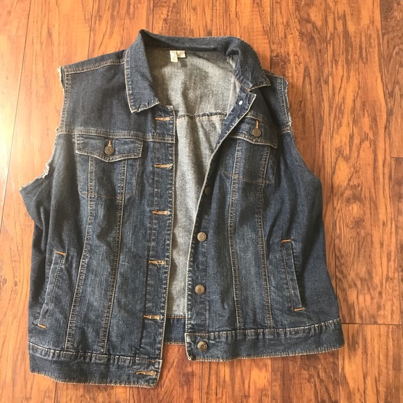 St. John's Bay Jackets & Blazers - Denim vest